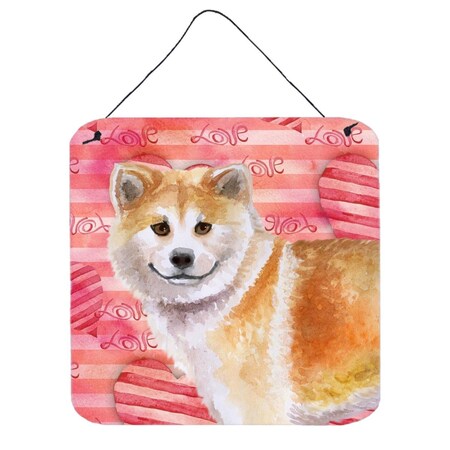 Carolines Treasures Shiba Inu Love Wall or Door Hanging Prints BB9765DS66